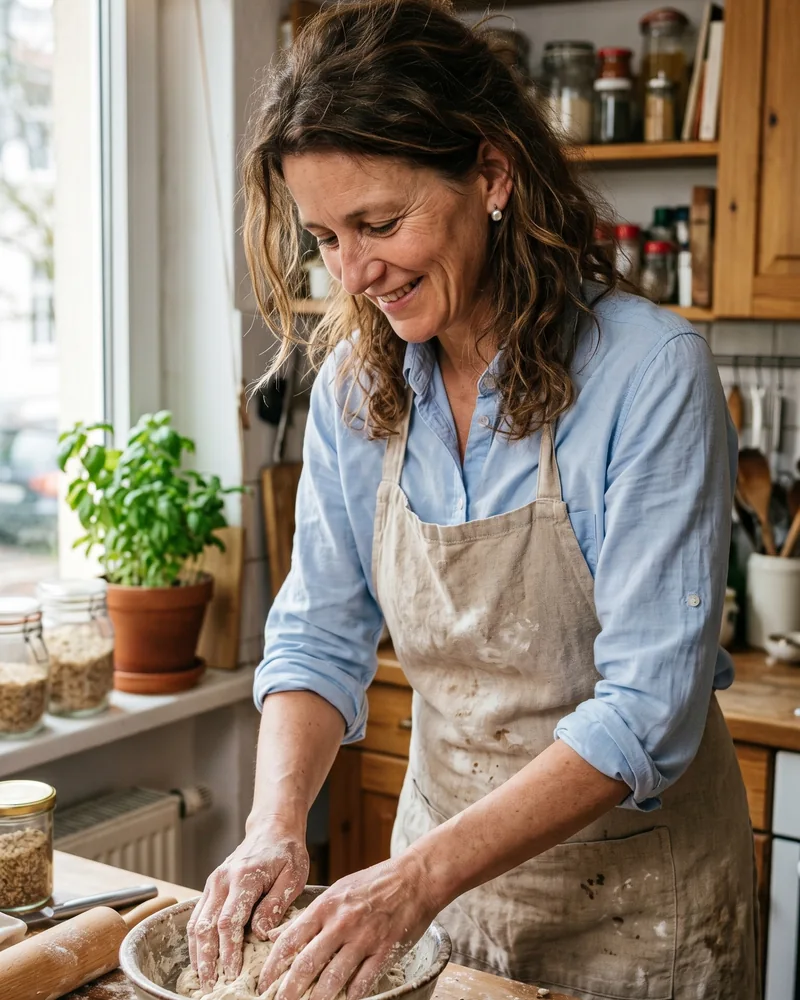 Marlene Hoffmann kocht in ihrer bayerischen Küche