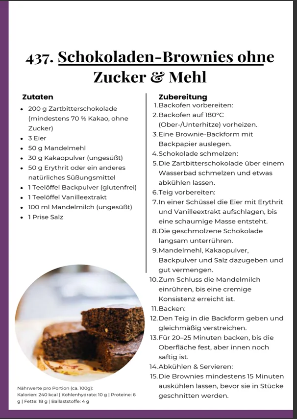 Buchvorschau — Rezeptseite 2
